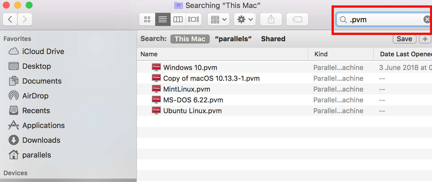 parallels for mac log location